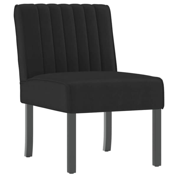 vidaXL Slipper nojatuoli musta sametti