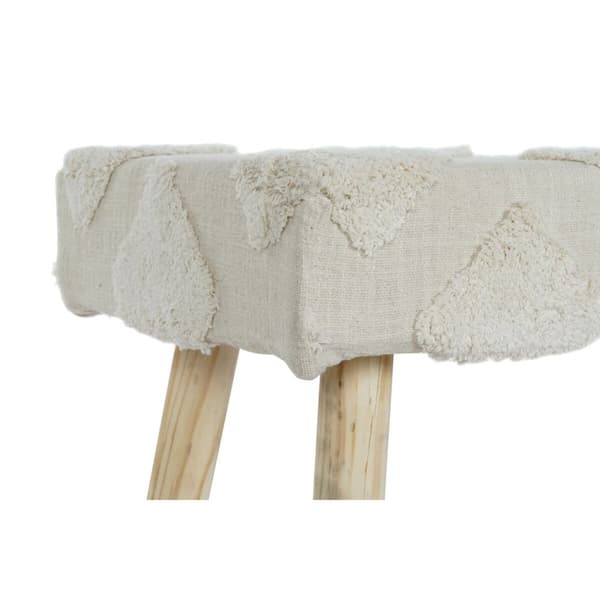 Krakk DKD Home Decor Hvit Naturell Tre 120 x 50 x 40 cm