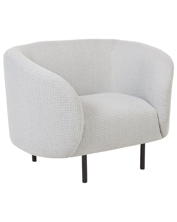 Lenestol Svart Boucle Stoff Myk Gull Ben Retro Glam Art Dekor Stil