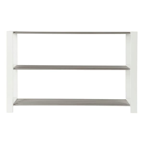 Skohylle DKD Home Decor 8424001835041 Hvit Flerfarget Sølv Tre Metall 80 x 30 x 50 cm