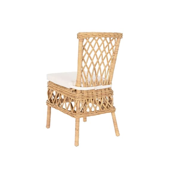 Tuoli DKD Home Decor Valkoinen Luonnollinen 45 x 55 x 85 cm 45 x 55 x 90 cm 47 x 58 x 90 cm