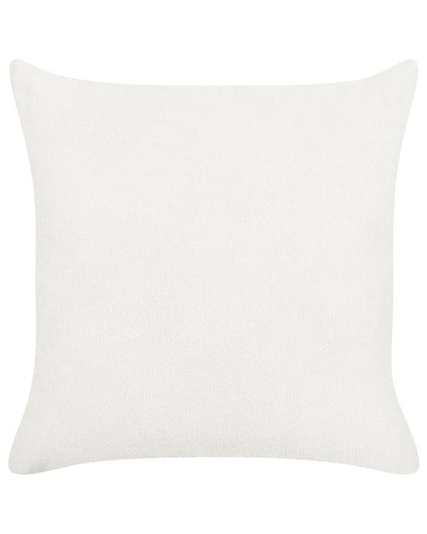 Lænestol Beige Polyester Rund Stof Stuestol Uden Armlæn til Stuen Bred Hvilestol Drejefod Polstret Moderne Design Møbel med Ryghynder