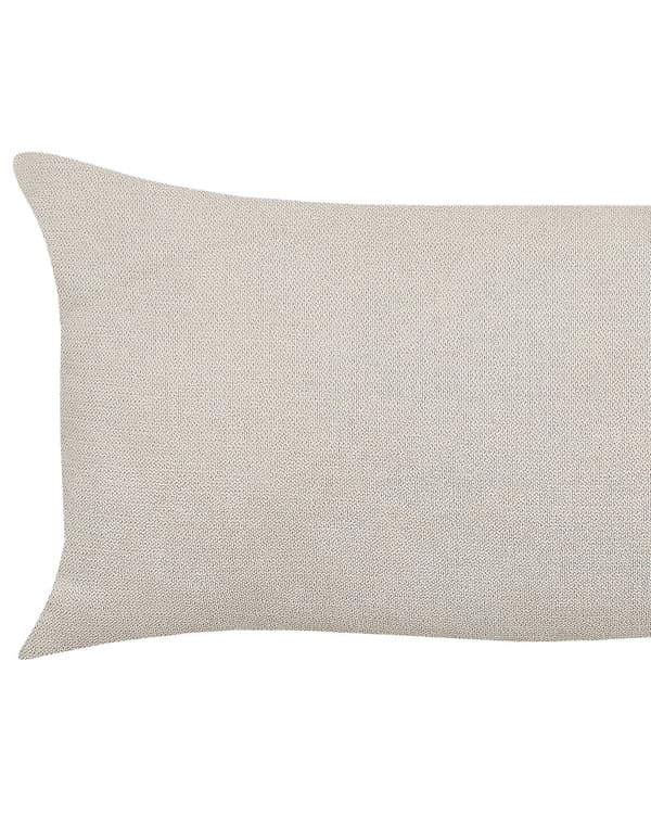 Lænestol Beige Polyester Stof Stuestol med Armlæn til Stuen Bred Hvilestol Fransk Rørflet Polstret Moderne Design Møbel