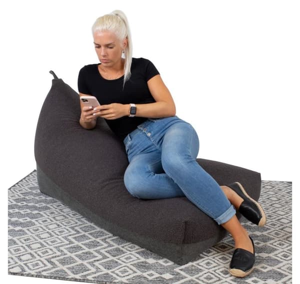 Bönpåse LAMMBAG 130x80x20/70cm, mörkgrå