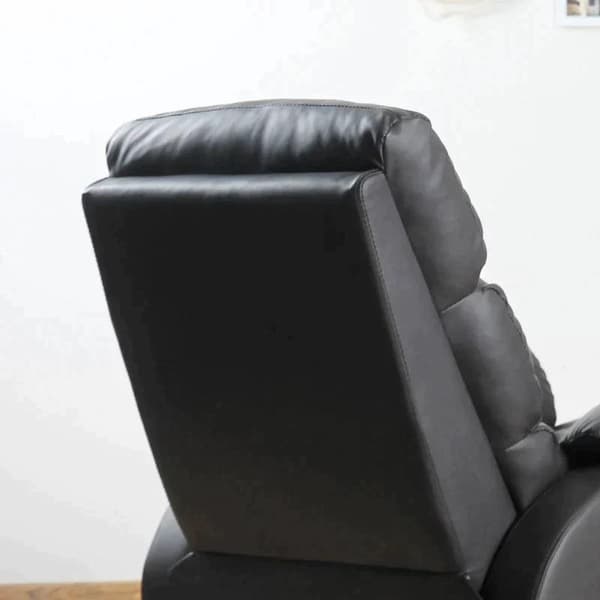 Rootz Lænestol - Hvilestol - Tv-stol - Sofastol - Hjørneskrivebord med CPU-stativ - Justerbar - Ergonomisk - Kunstlæder - Stål - Brun - 75 x 92 x 99 c
