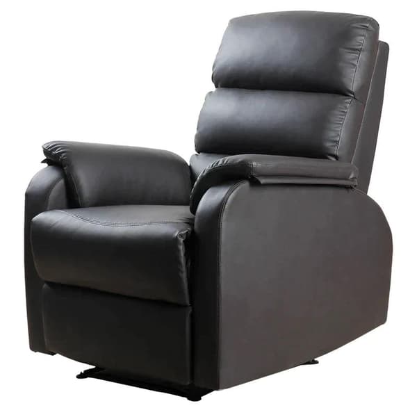 Rootz Lænestol - Hvilestol - Tv-stol - Sofastol - Hjørneskrivebord med CPU-stativ - Justerbar - Ergonomisk - Kunstlæder - Stål - Brun - 75 x 92 x 99 c