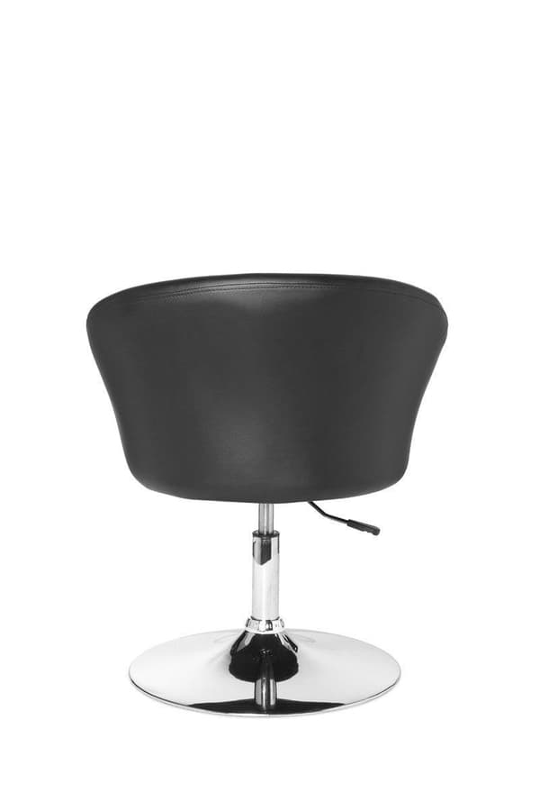 Rootz design relax lænestol lounge lænestol syntetisk læder cocktail lænestol sort - Drejelig lænestol - Spisestuestol 120 kg - Club lænestol læder lo