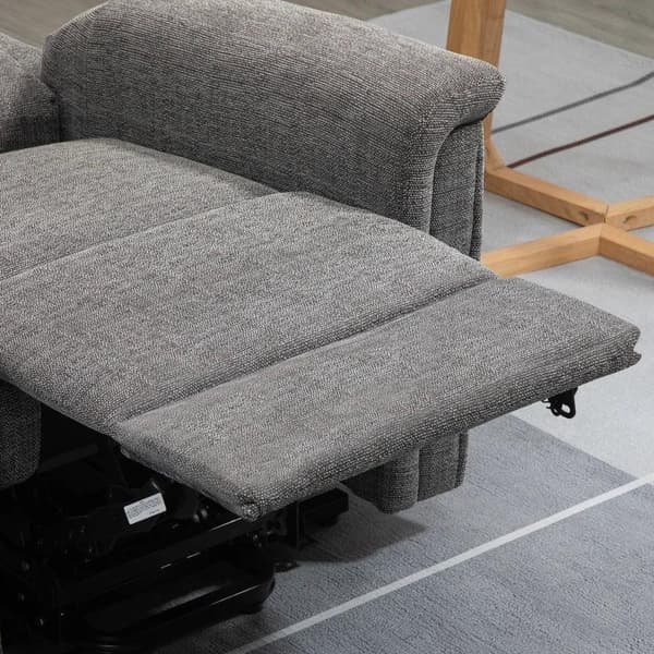 Rootz Recliner - Seisomatuoli - Nojatuoli - Tv-tuoli - Sis. Kaukosäädin - Jalkatuki - Teräs - Harmaa - 89L x 96L x 108K cm