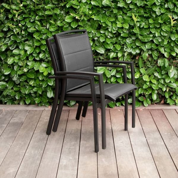 Modulo fåtölj med svart aluminiumram Wilsa Garden