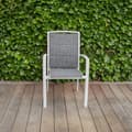 Miniatyrbild 6 av 6: Modulo fåtölj aluminiumstruktur Vit/Ljunggrå Wilsa Garden