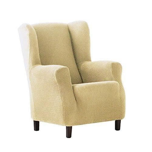 Eysa Cora Bi-Elastique Repose-Tête Housse de Fauteuil, Polyester Både, Beige, 36x27x9 cm - F817061
