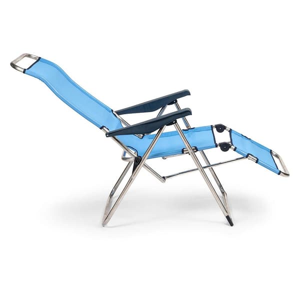 Solenny Fällbar Solsäng Relax 5-position 114x75x63cm Blå