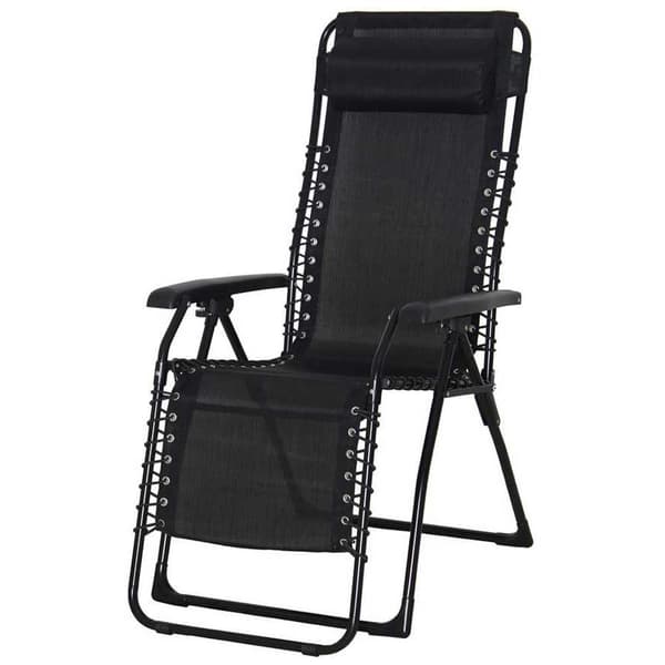 Chillvert Solstol I Stål Catania 65.5x91x116cm Svart