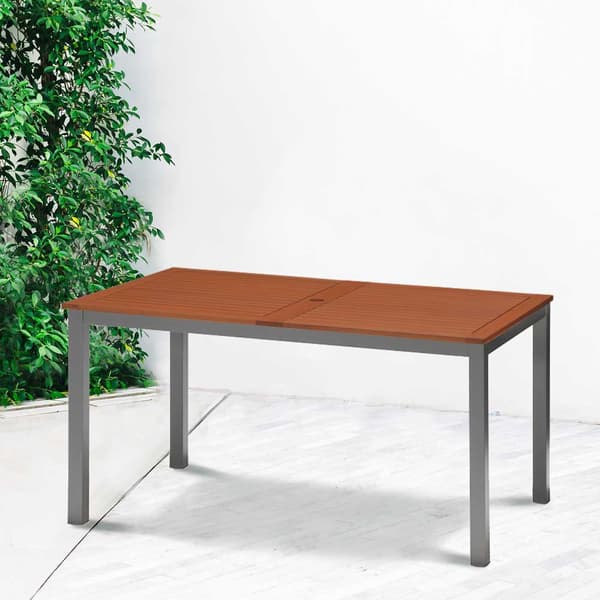 Chillvert Fsc Eucalyptus Rektangelbord Napoles 140x79.7x74.4 Cm Brun