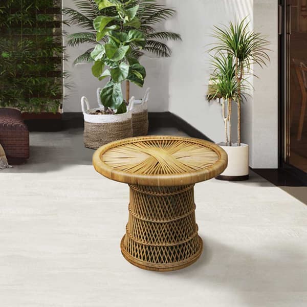 Chillvert Rundt Bord I Rattan Parma 60 Cm Brun