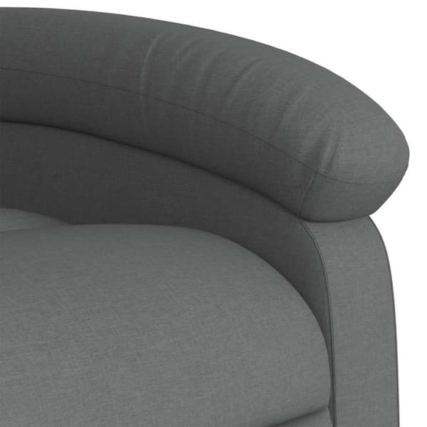 vidaXL Massagefåtölj mörkgrå tyg