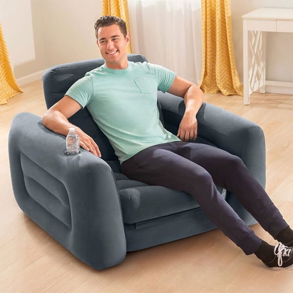Intex 2 1 1 Oppustelig Stol Seng Grå 117 x 224 x 66 cm