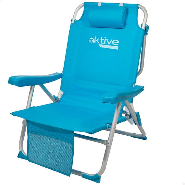 Aktive Fällbar Stol Ryggsäck 5 66x58x80 Cm Aluminium 66x58x80 Cm Blå