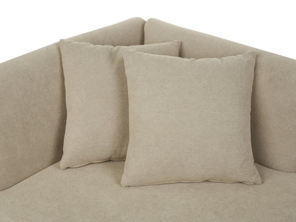 Sjeselong Beige Polyester Venstrevendt Dekorative puter Metallben Moderne design Stue