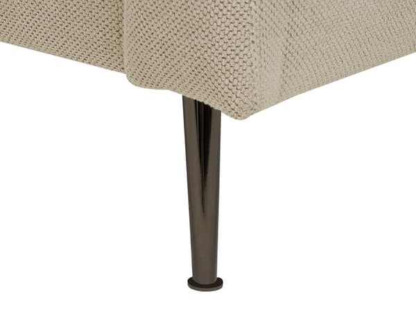 Sjeselong Beige Polyester Venstrevendt Dekorative puter Metallben Moderne design Stue