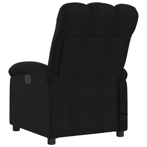 vidaXL Massagefåtölj svart tyg