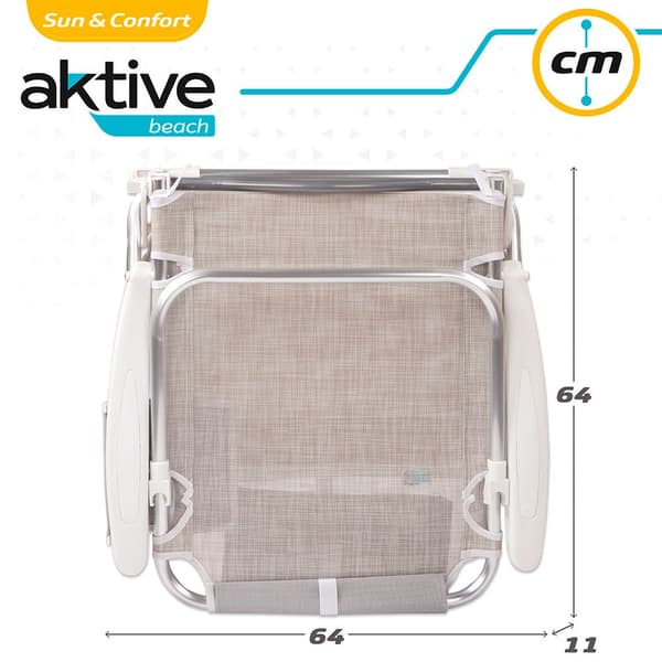 Aktive Multi Position Hopfällbar Stol I Aluminium Beach Beige