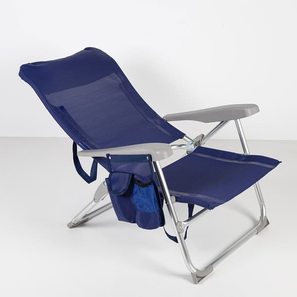 Aktive Foldestol Multi-position Aluminium Slim 61x60x89 Cm Blå 61 x 60 x 89 cm