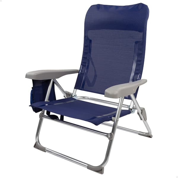 Aktive Foldestol Multi-position Aluminium Slim 61x60x89 Cm Blå 61 x 60 x 89 cm