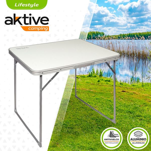 Aktive Klapbord 80x60x70 Cm Hvid