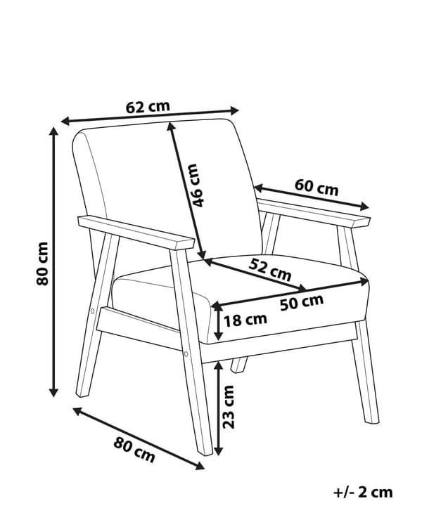 Lenestol Lysegrå Polyester Stofftrekk Treramme Armlener Retro design Stue Hvilestol