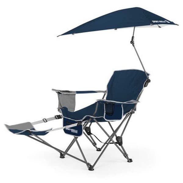 Sportbrella Hopfällbar Stol Recliner 3 Positioner Blå