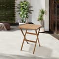 Miniatyrbillede 4 af 5: Chillvert Fsc Eucalyptus Foldebar Bord Milan 56x56 Cm Brun