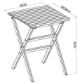 Miniatyrbillede 5 af 5: Chillvert Fsc Eucalyptus Foldebar Bord Milan 56x56 Cm Brun