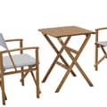 Miniatyrbillede 2 af 5: Chillvert Fsc Eucalyptus Foldebar Bord Milan 56x56 Cm Brun