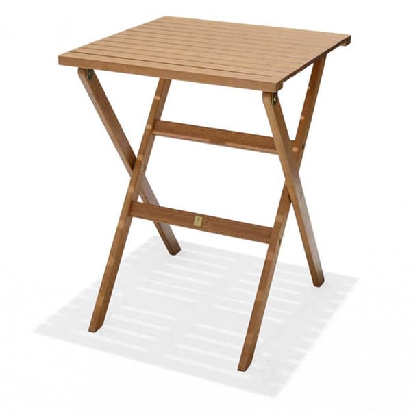Chillvert Fsc Eucalyptus Foldebar Bord Milan 56x56 Cm Brun