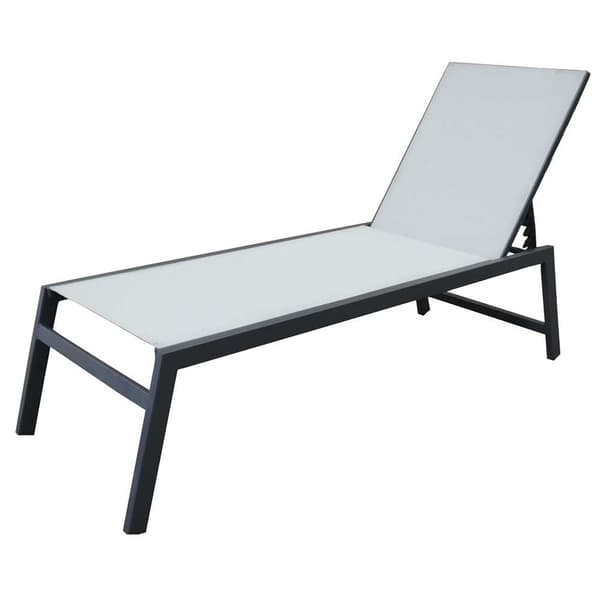 Chillvert Solstol I Aluminium Pisa 203x64x43cm Grå