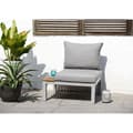 Pikkukuva 4 / 4: Chillvert Fsc Eukalyptus-ja Alumiinipuutarhasohva Bergamo 78.20x76.6x730 Cm Harmaa