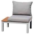 Pikkukuva 2 / 4: Chillvert Fsc Eukalyptus-ja Alumiinipuutarhasohva Bergamo 78.20x76.6x730 Cm Harmaa
