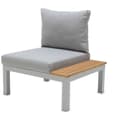Pikkukuva 1 / 4: Chillvert Fsc Eukalyptus-ja Alumiinipuutarhasohva Bergamo 78.20x76.6x730 Cm Harmaa