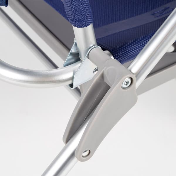 Aktive Foldestol Multi-position Aluminium Slim 61x60x89 Cm Blå 61 x 60 x 89 cm