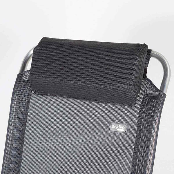 Aktive Taitettava Tuoli Moniasentoinen Alumiini 44.5x55x103 Cm Harmaa