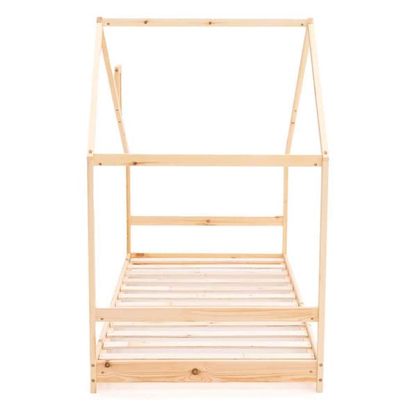 Robin Cool Säng Med Lysdioder Garland Montessori Method Sweet Dreams Brun 95x195x150 cm