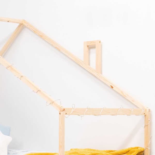 Robin Cool Säng Med Lysdioder Garland Montessori Method Sweet Dreams Brun 95x195x150 cm