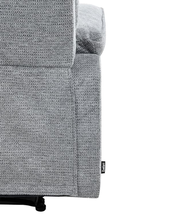 Fåtölj med Fotstöd Grå Polyestertyg Modern Stil