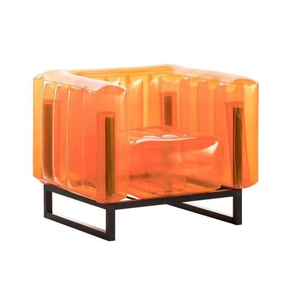 Fåtölj - Mojow - Yomi Eko - Aluminiumram - Orange färg