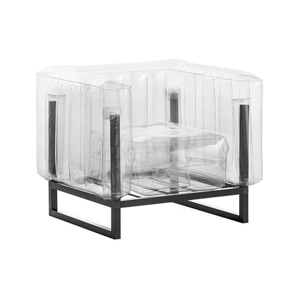Transparent designfåtölj