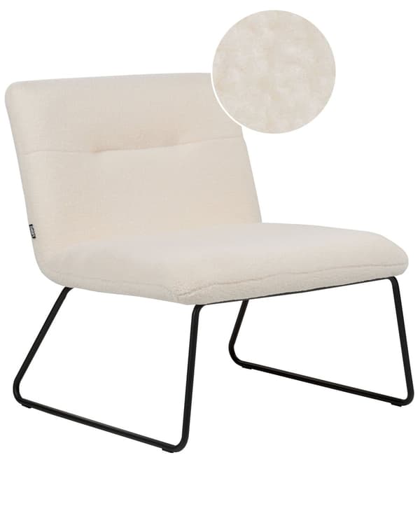 Armløs Stol Brun Kunstlæder PU-Polstring Bredt Sæde Vintage-design Sort Metalstel