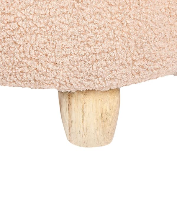 Djurfåtölj Beige polyesterklädsel Barnrumsmöbler Sittplats för barn Modern design Kaninform