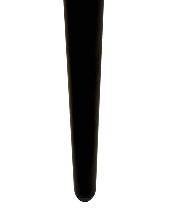 Lænestol i gråbeige hørpolyester med sorte metalben 83 x 74 x 77 cm retro cocktailstil minimalistisk polstret stue