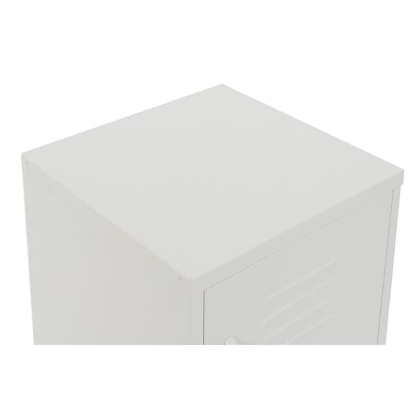 Natbord Home ESPRIT Hvid Metal 35 x 35 x 51 cm